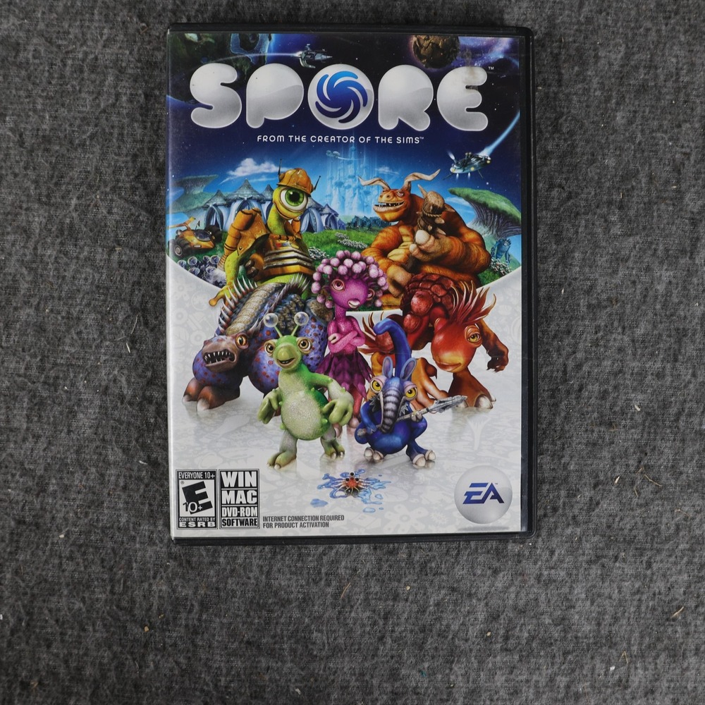 Spore PC Mac DVD-ROM Game Electronic Arts E10+ 2008 Simulation Strategy Online